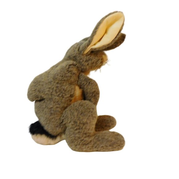 Folkmanis Jack Rabbit Hand Puppet 15" Plush - Picture 3 of 10
